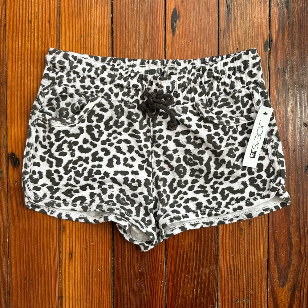 NWT Joe’s cheetah cheeky sweatshorts